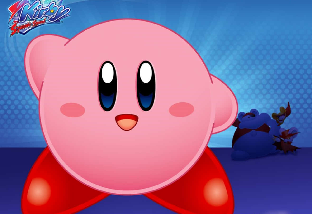 "Kirby, den rosa klumpen som har underholdt spillere over hele verden siden 1992!" Bakgrunner