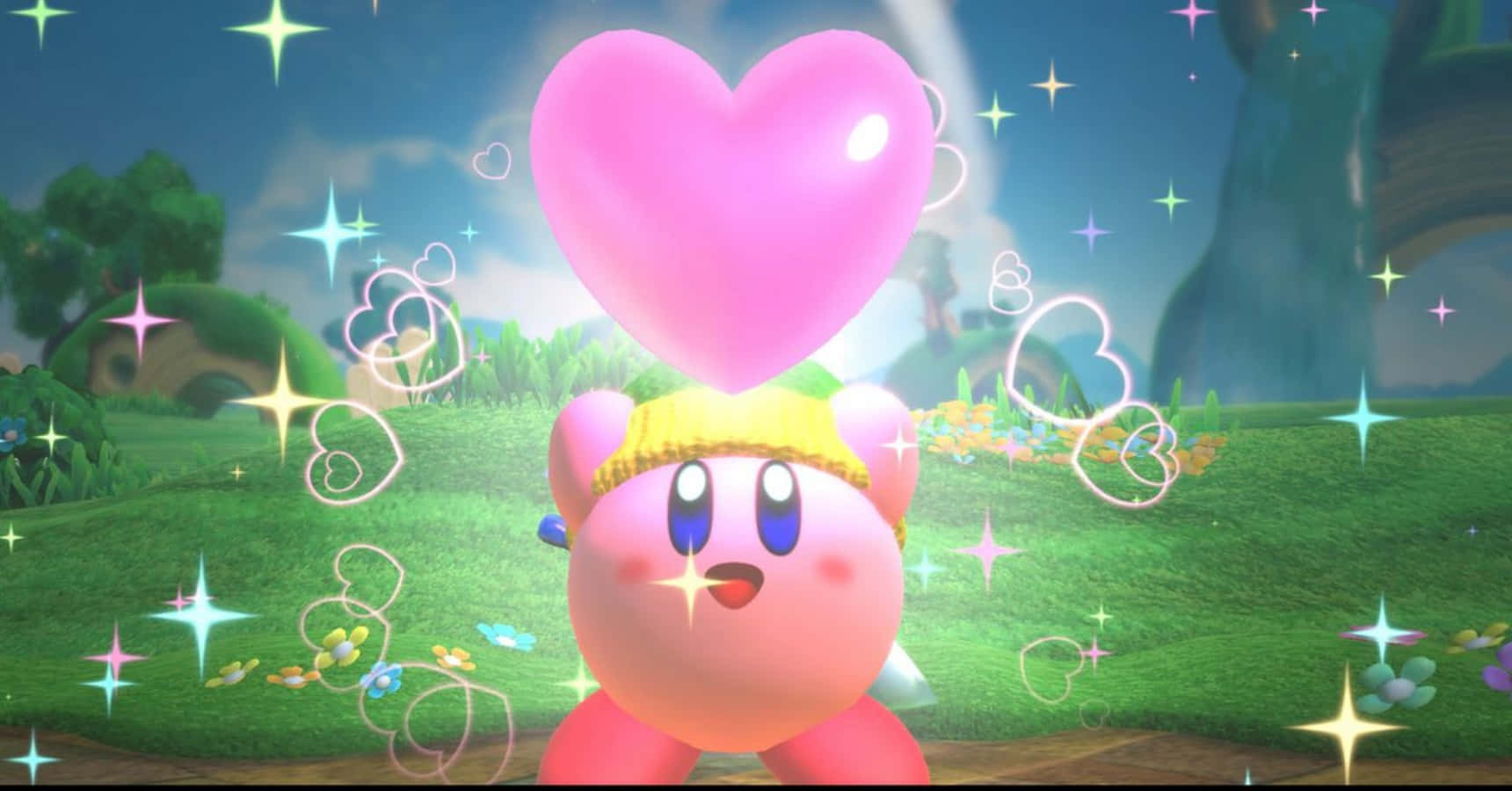 Kirby den rosa puslebollen er klar for kamp Bakgrunner