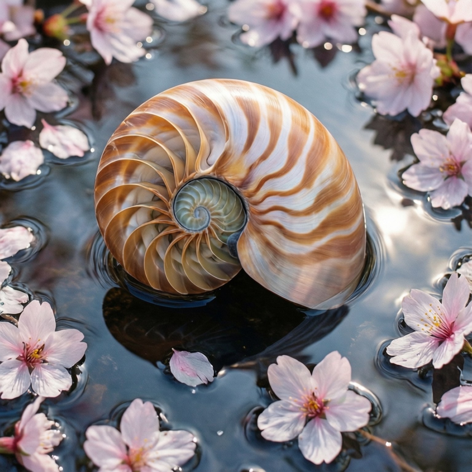 Kirsebærblomst Nautilus Bakgrunner