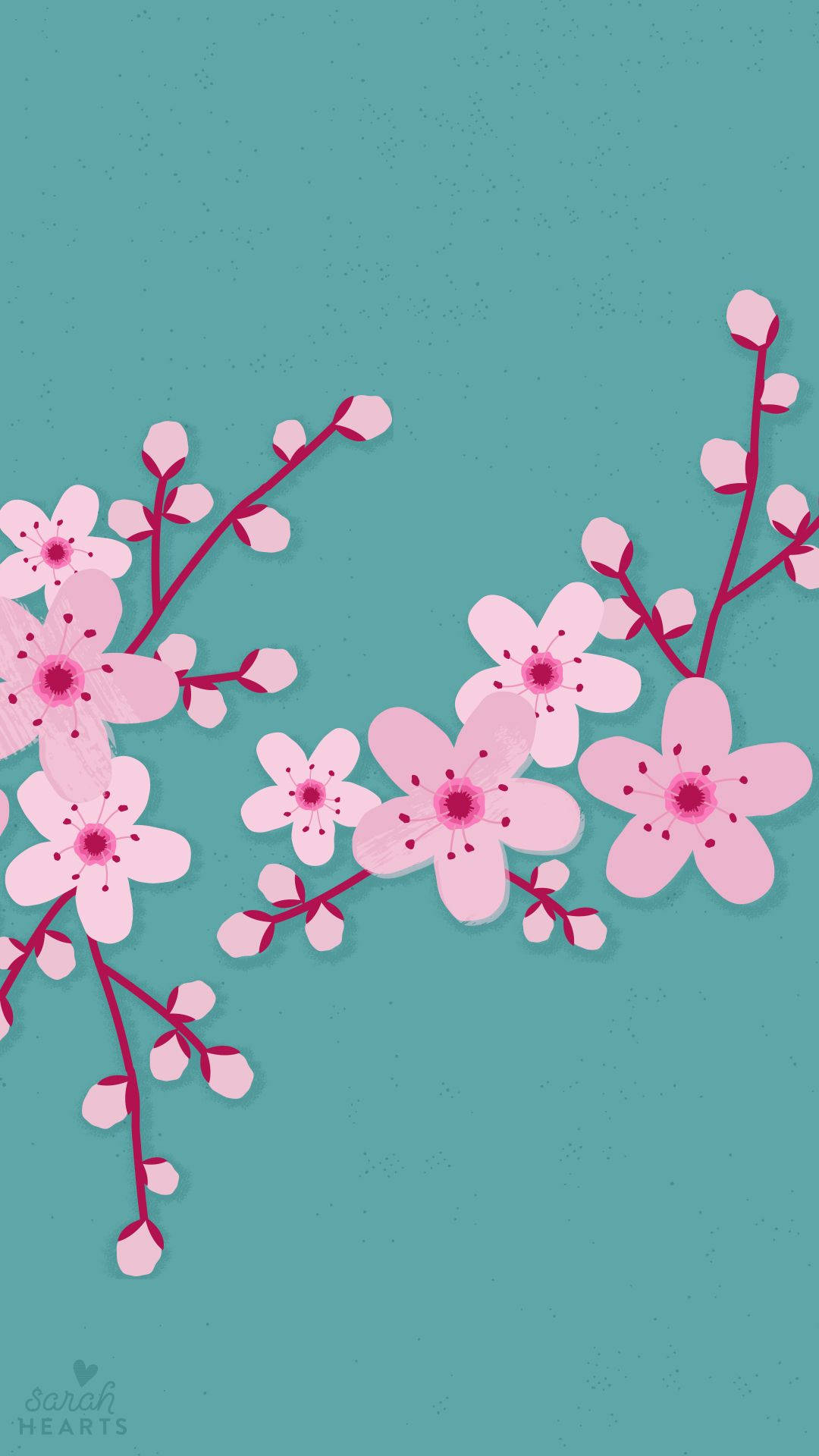 Kirsebærblomsterkunst Bakgrunner