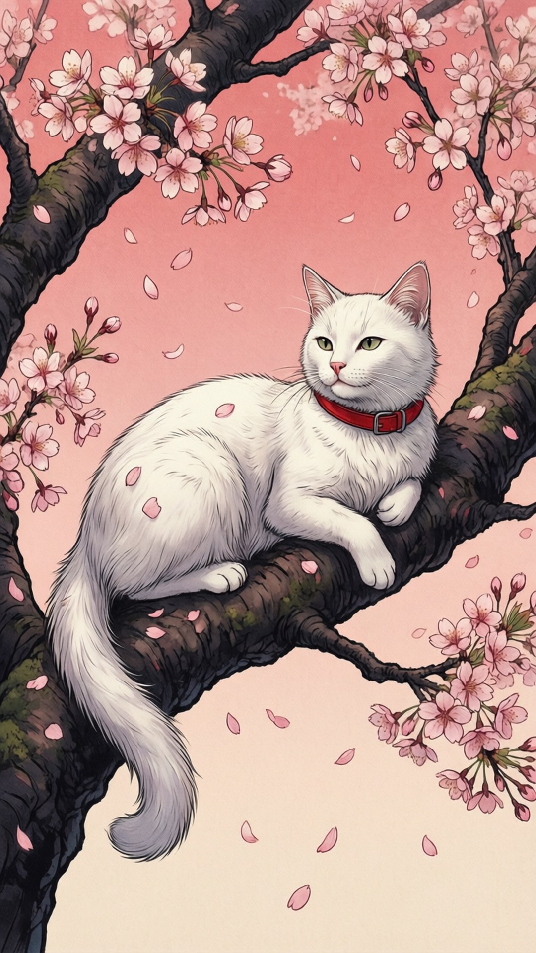 Kirsebærblomstkatt Bakgrunner