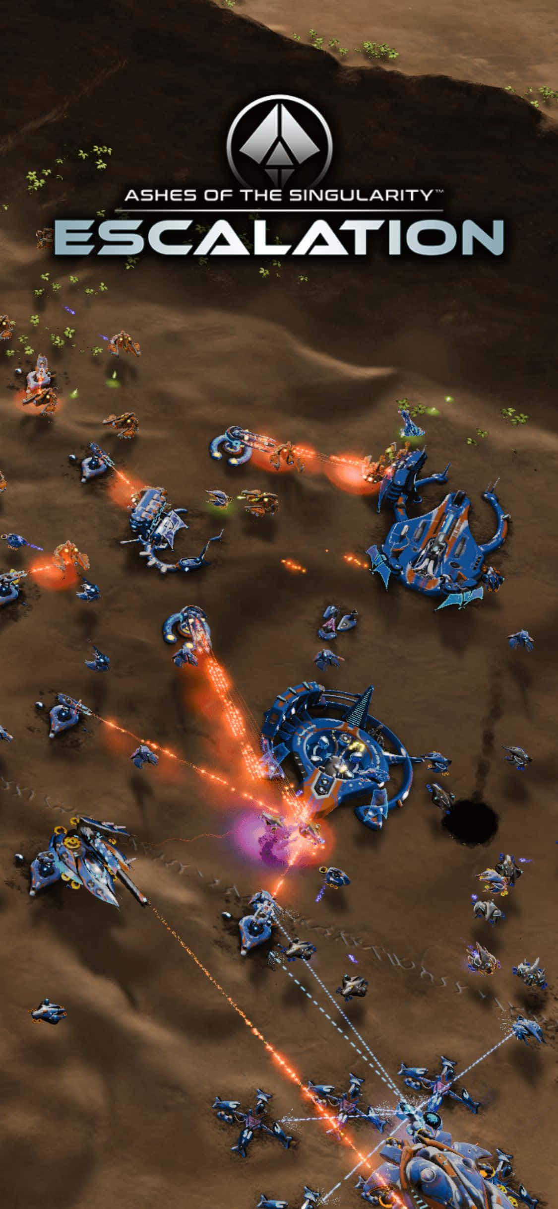Kjemp i Ashes of the Singularity: Escalation på iPhone X Bakgrunner