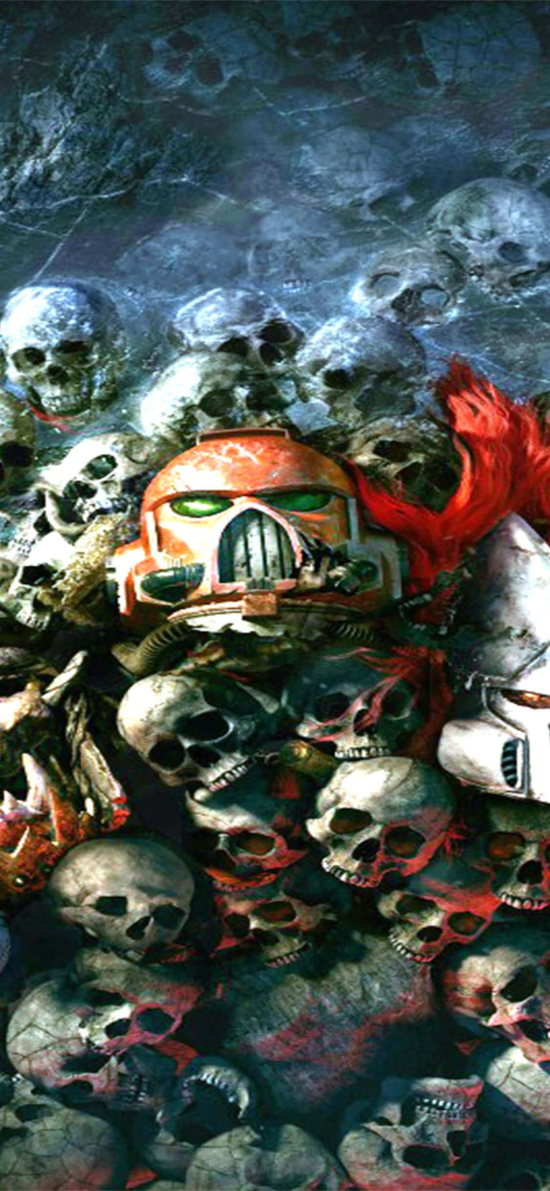 Kjemp i en postapokalyptisk verden med iPhone Xs Dawn Of War III Bakgrunner