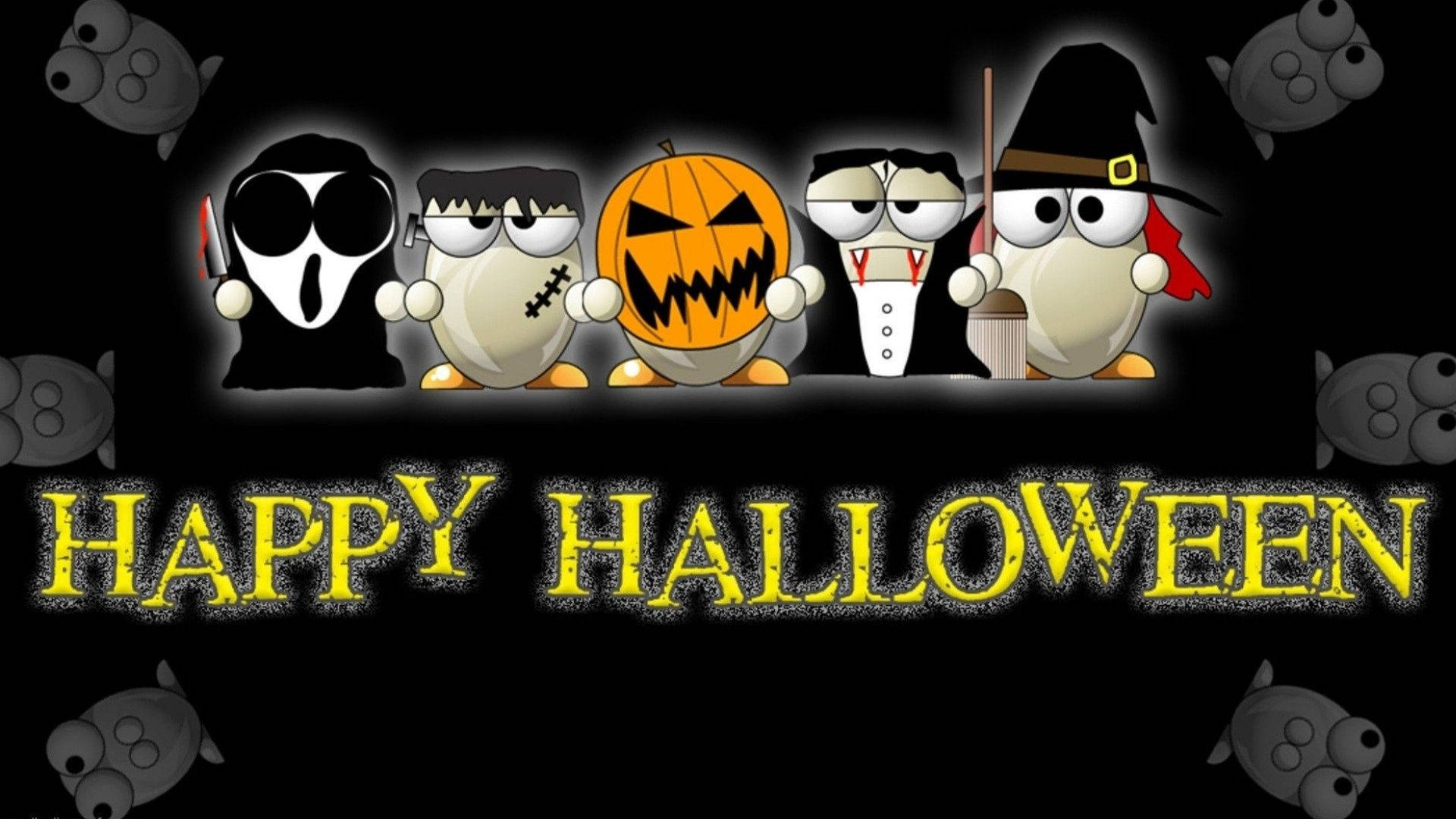Kjente tegneseriefigurer til Halloween Bakgrunner