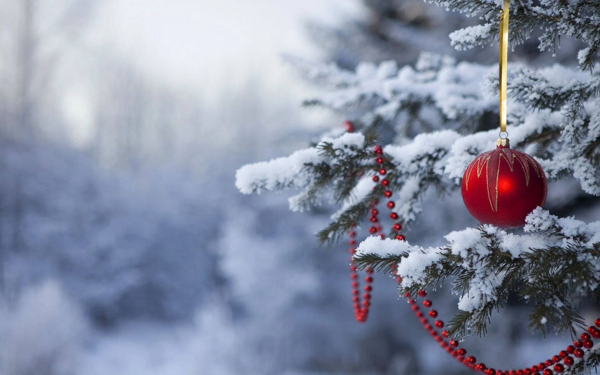 Kjølig utendørs julebakgrunn til skrivebordet Bakgrunner