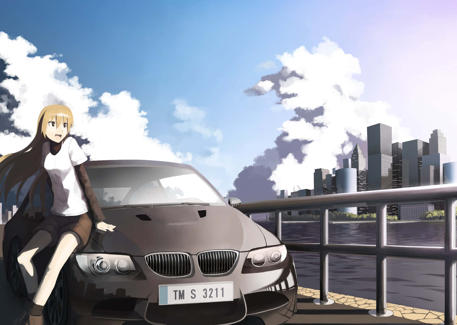Kjør i stil med denne iøynefallende anime-inspirerte bilen Bakgrunner