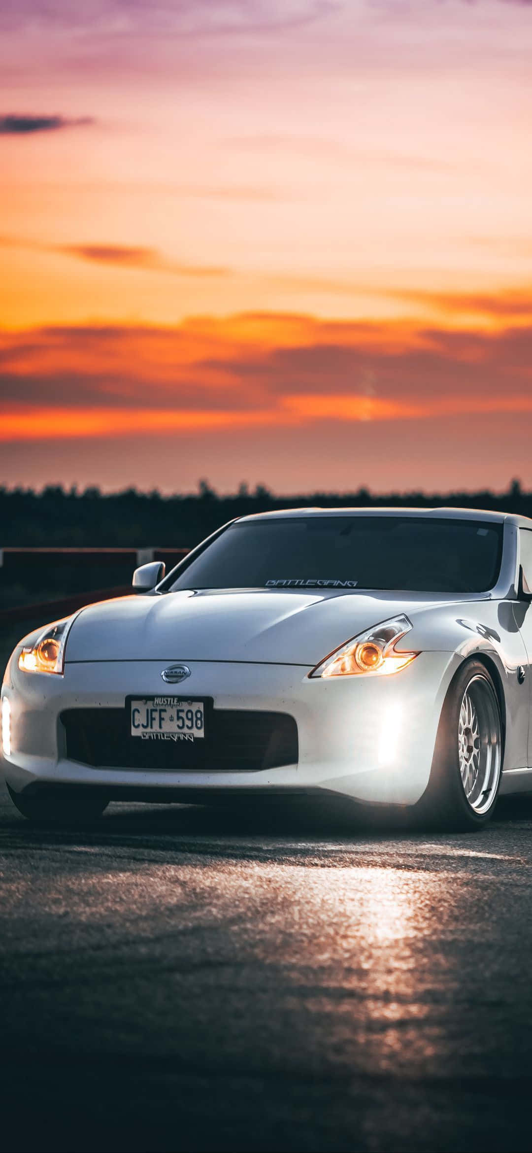 Kjør i stil – Nissan 350Z på en iPhone Bakgrunner