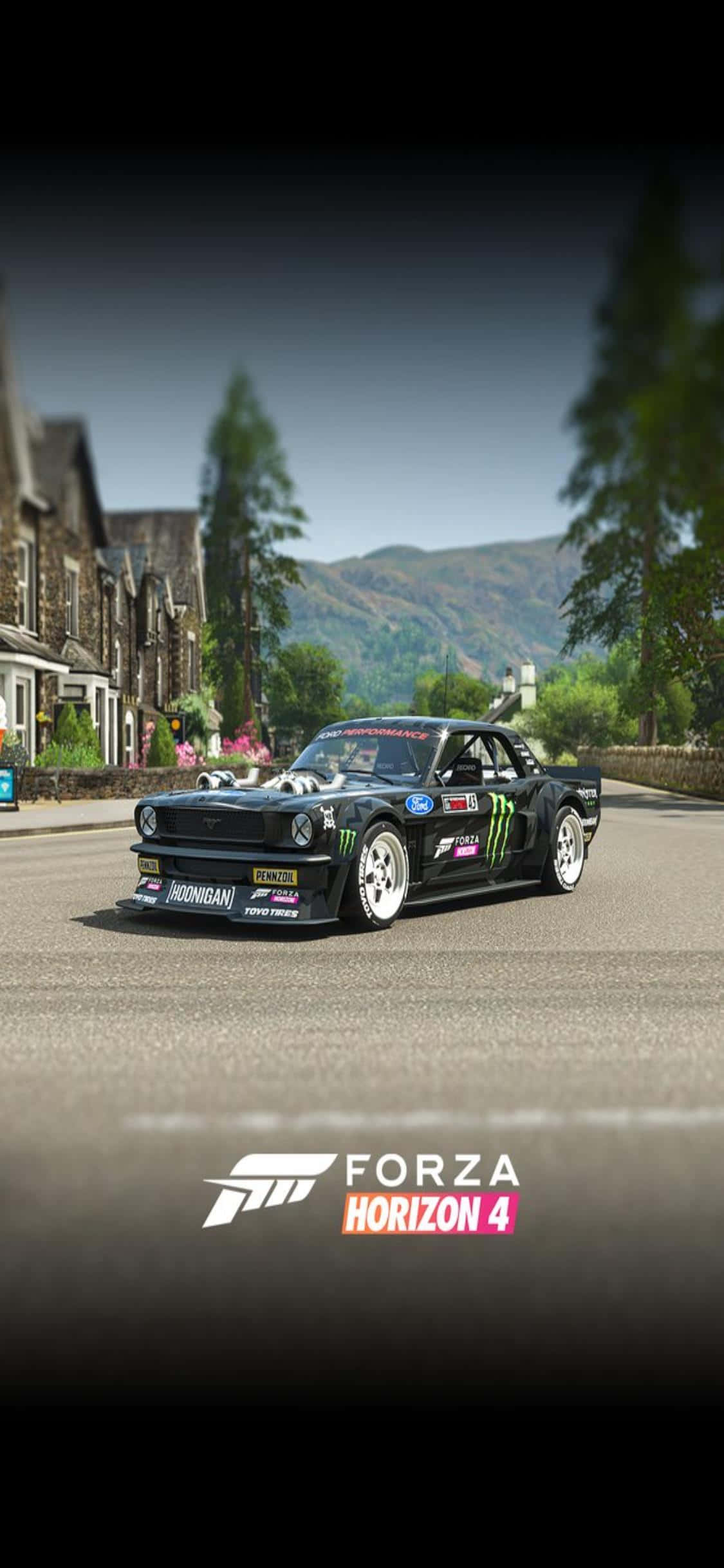 "Kjør mot seier med den nye iPhone Xs og Forza Horizon 4!" Bakgrunner