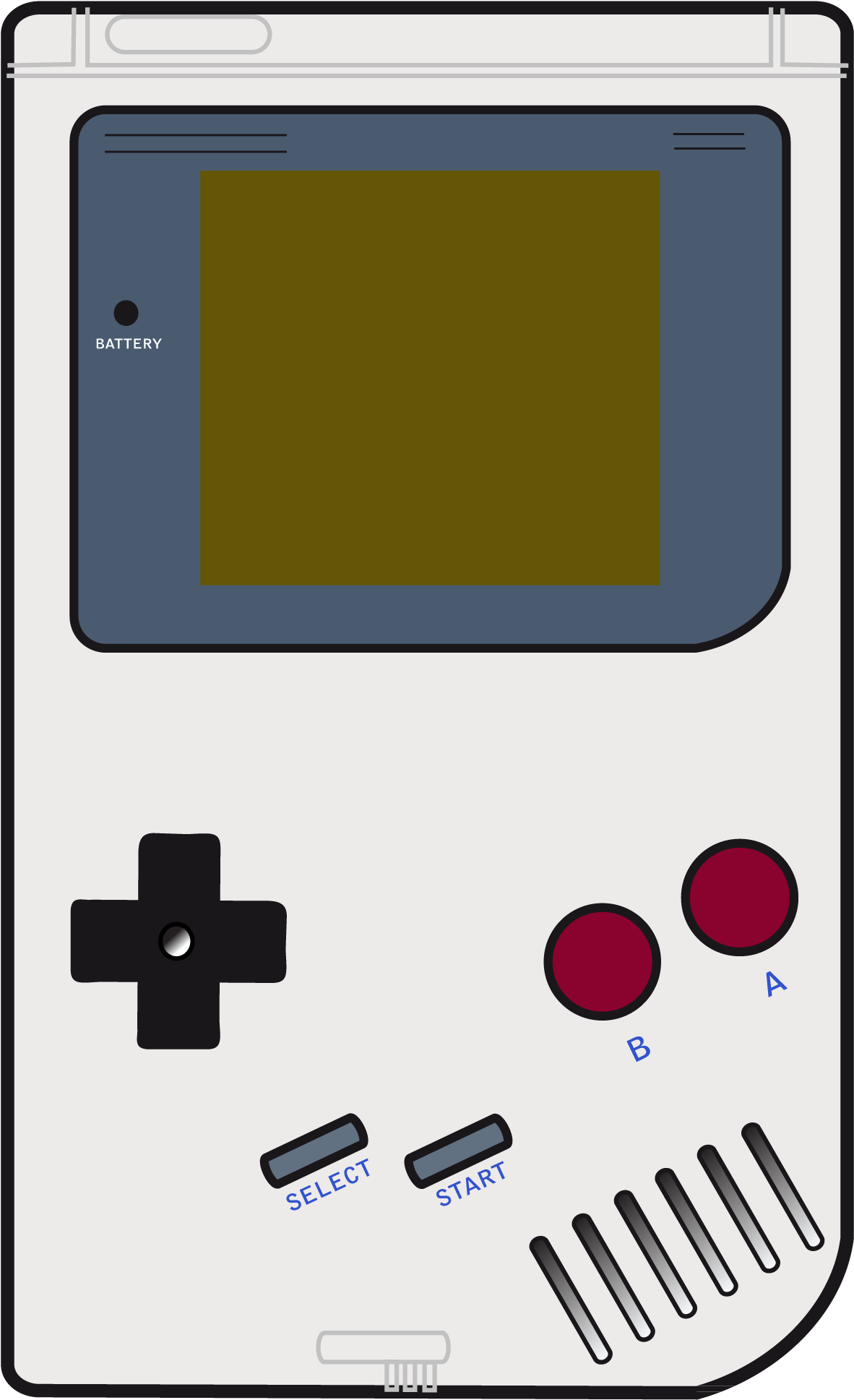Klassisk Gameboy vektorillustrasjon Bakgrunner