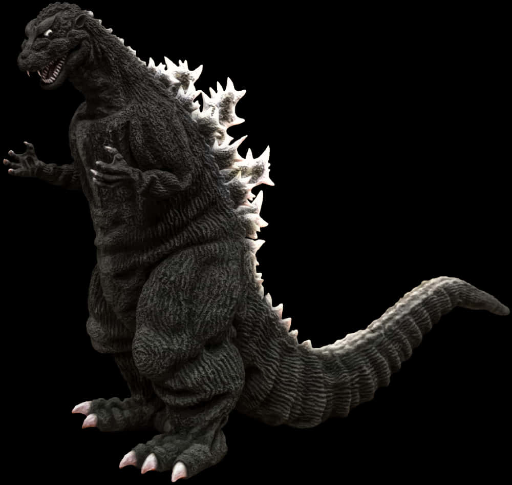 Klassisk Godzilla-figur isolert Bakgrunner