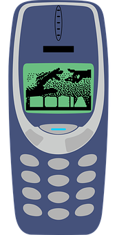 Klassisk Nokia-telefon med slangespill Bakgrunner