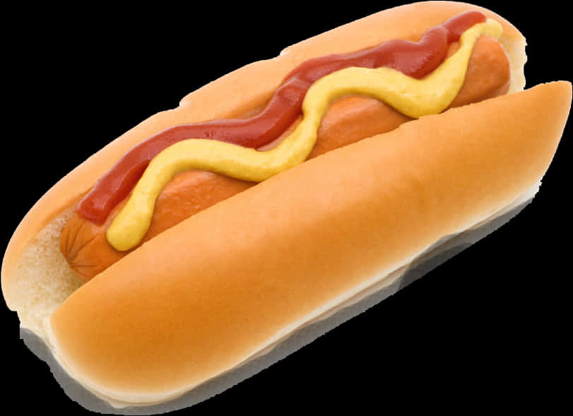 Klassisk pølse med ketchup og sennep Bakgrunner