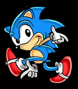 Klassisk Sonic som peker Bakgrunner
