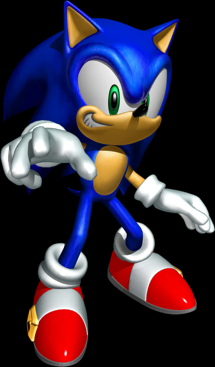 Klassisk Sonic The Hedgehog-positur Bakgrunner