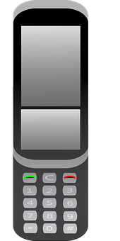 Klassisk vektorillustrasjon av klapptelefon Bakgrunner