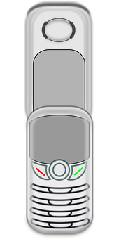 Klassisk vektorillustrasjon av klapptelefon Bakgrunner