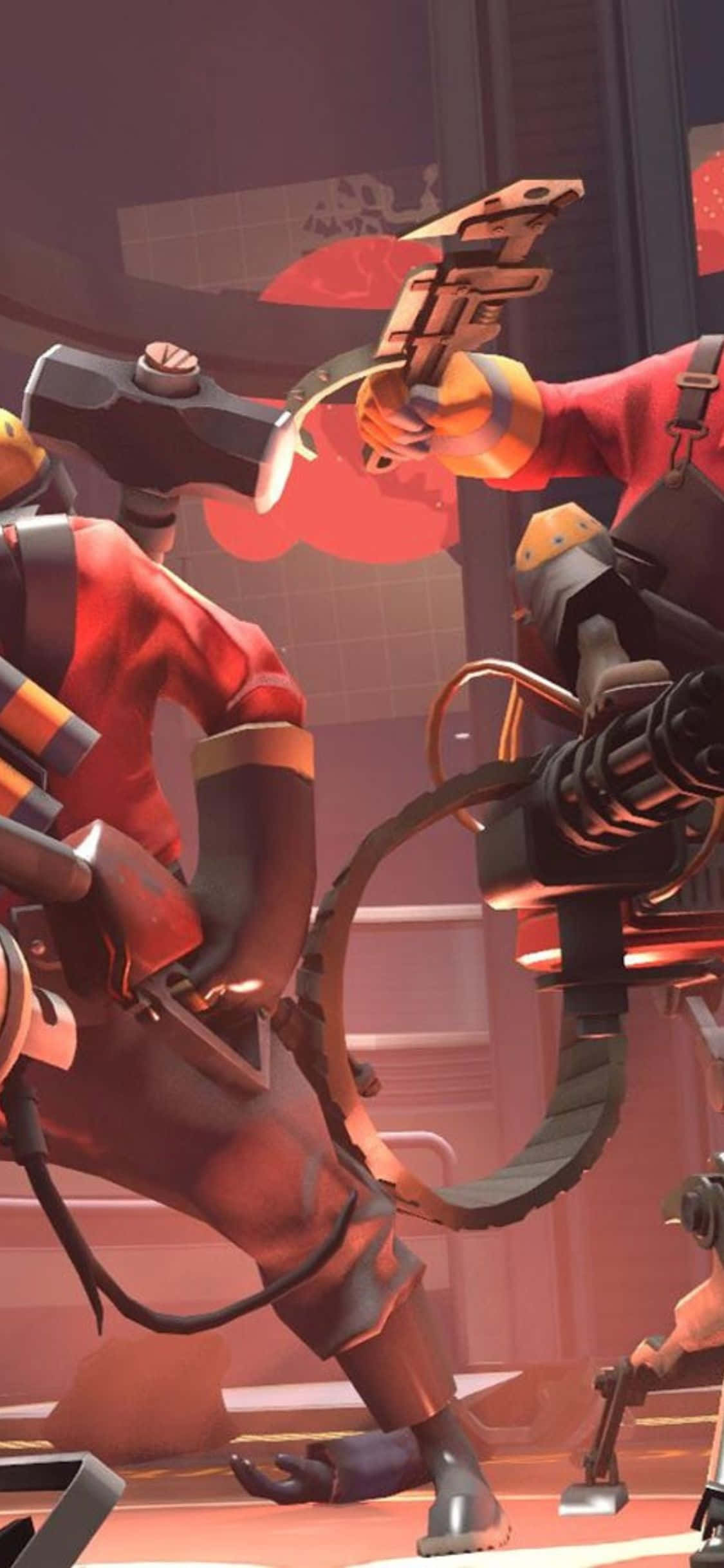 Kle deg på med Apple og Valves Team Fortress 2 på iPhone Xs Bakgrunner