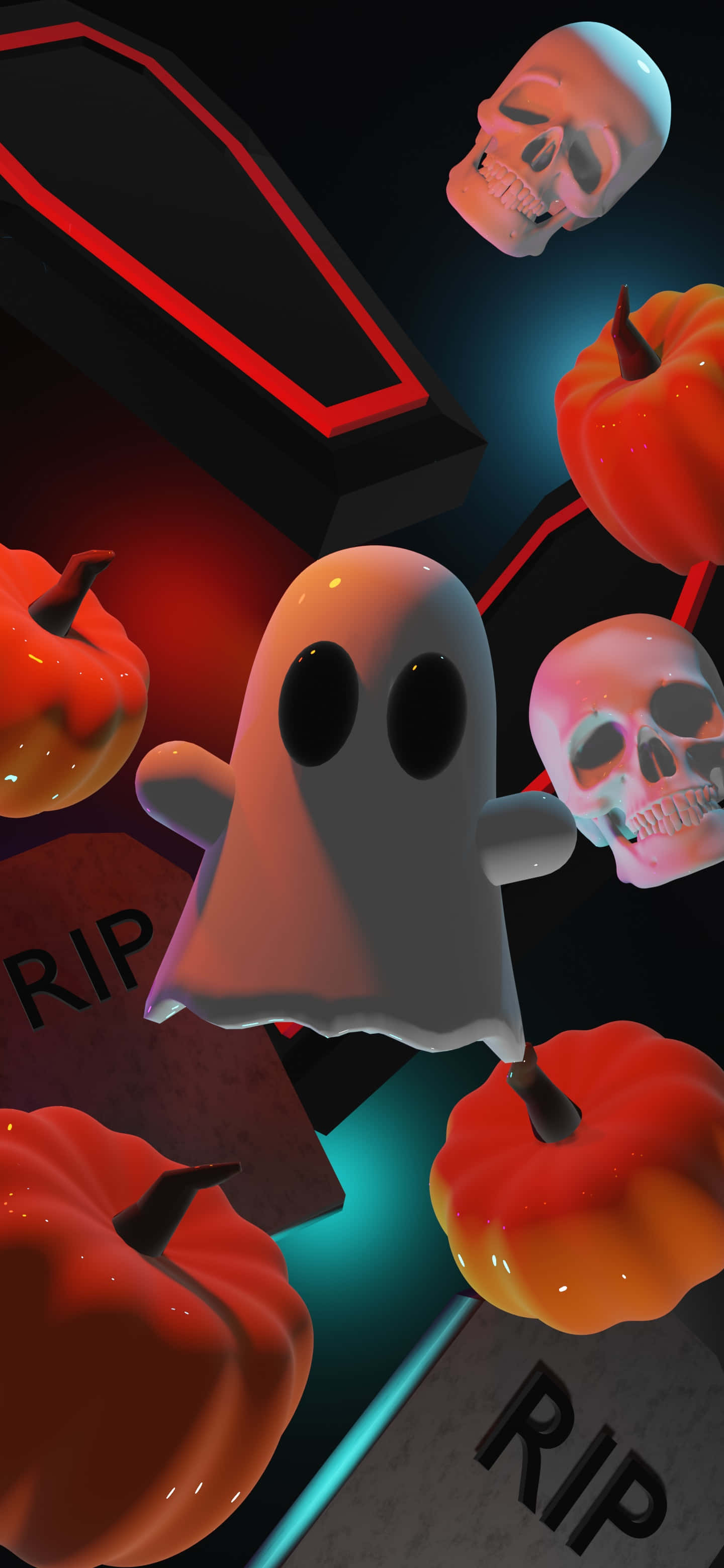 Knask eller knep med Halloween-telefon! Bakgrunner