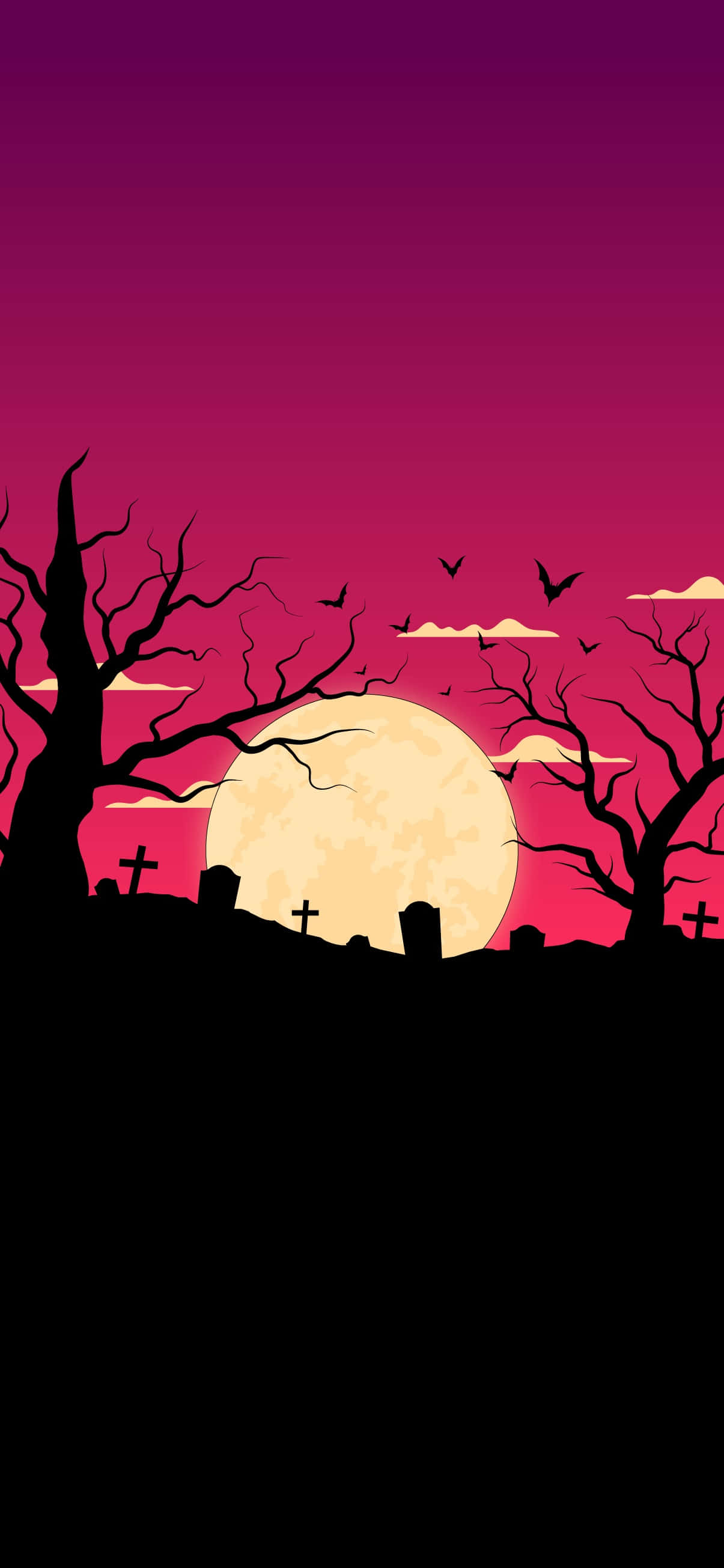 Knask eller knep! Feire Halloween med et skummelt, tilpasset telefonbakgrunn. Bakgrunner