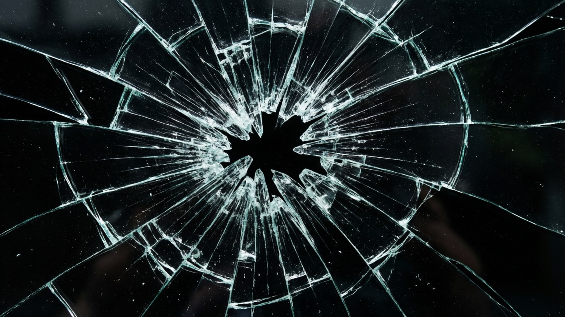 Knust glass mørk Bakgrunner