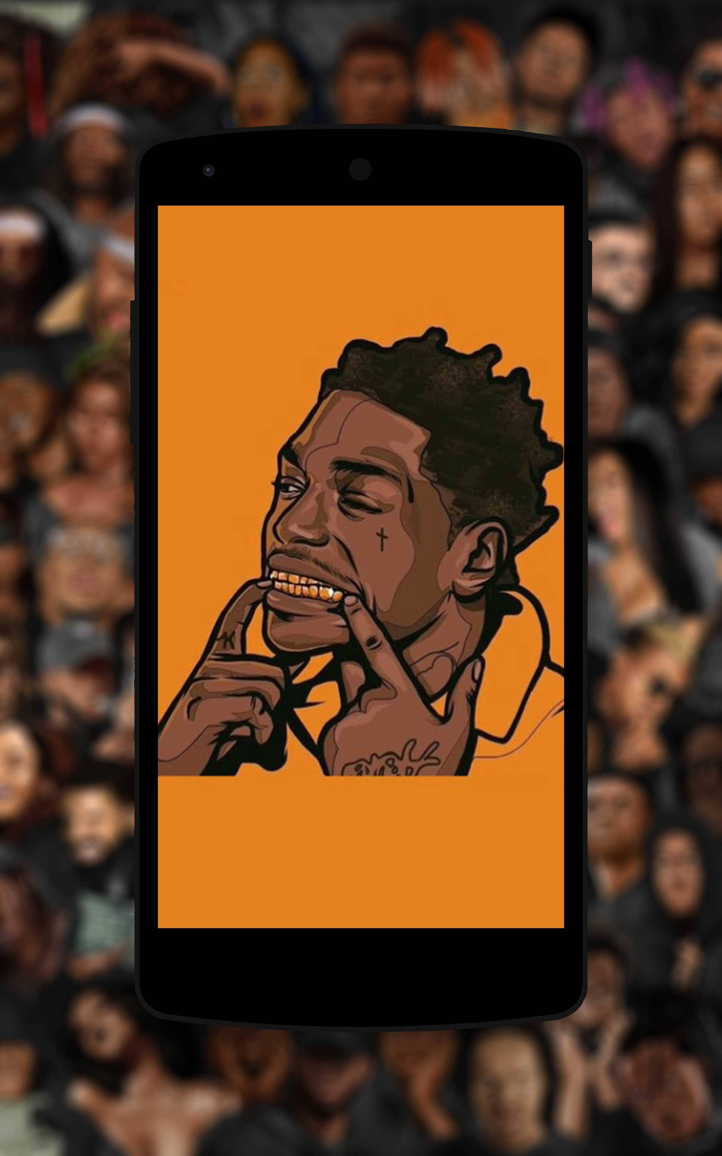 Kodak Black Telefonkunst Bakgrunner