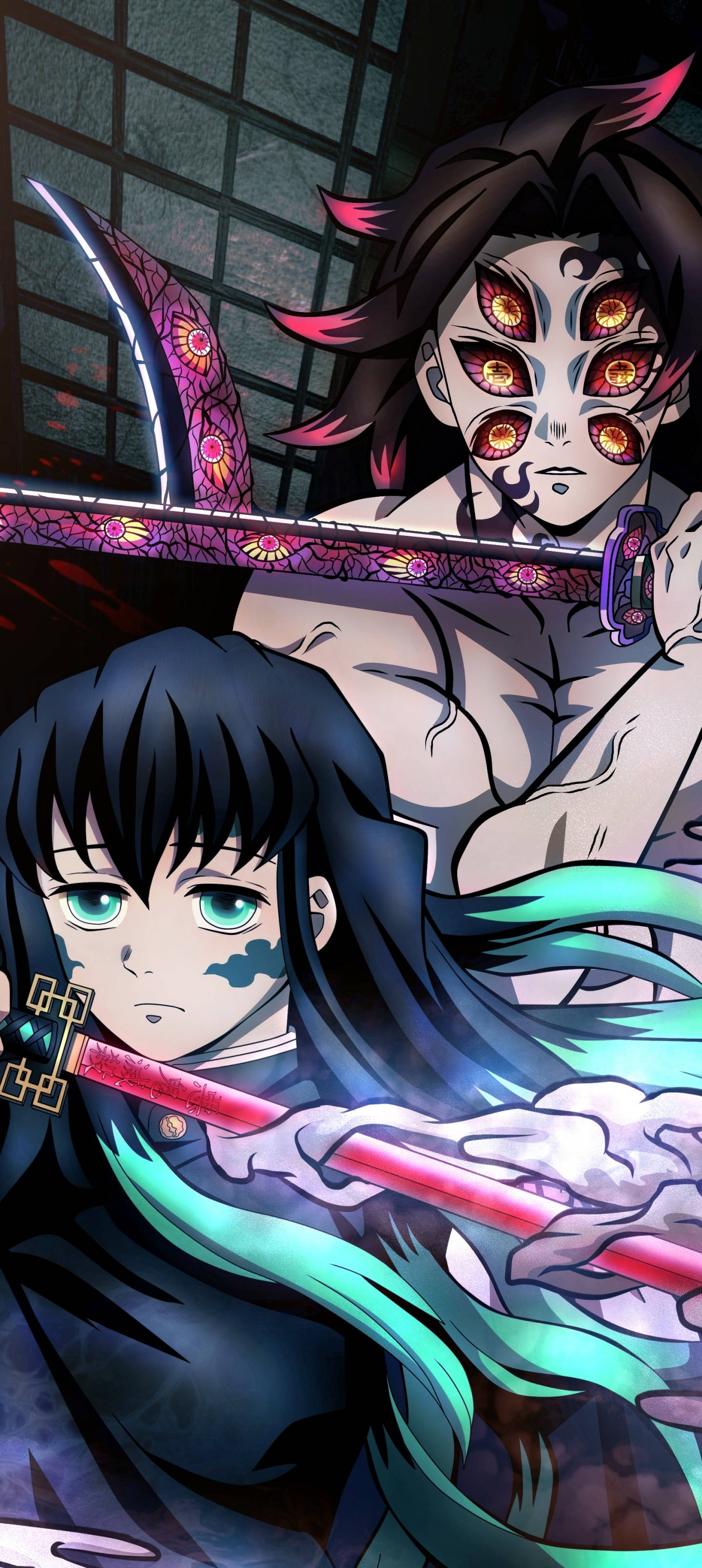 "Kokushibo, den nådeløse øvre rangens Demon Slayer" Bakgrunner