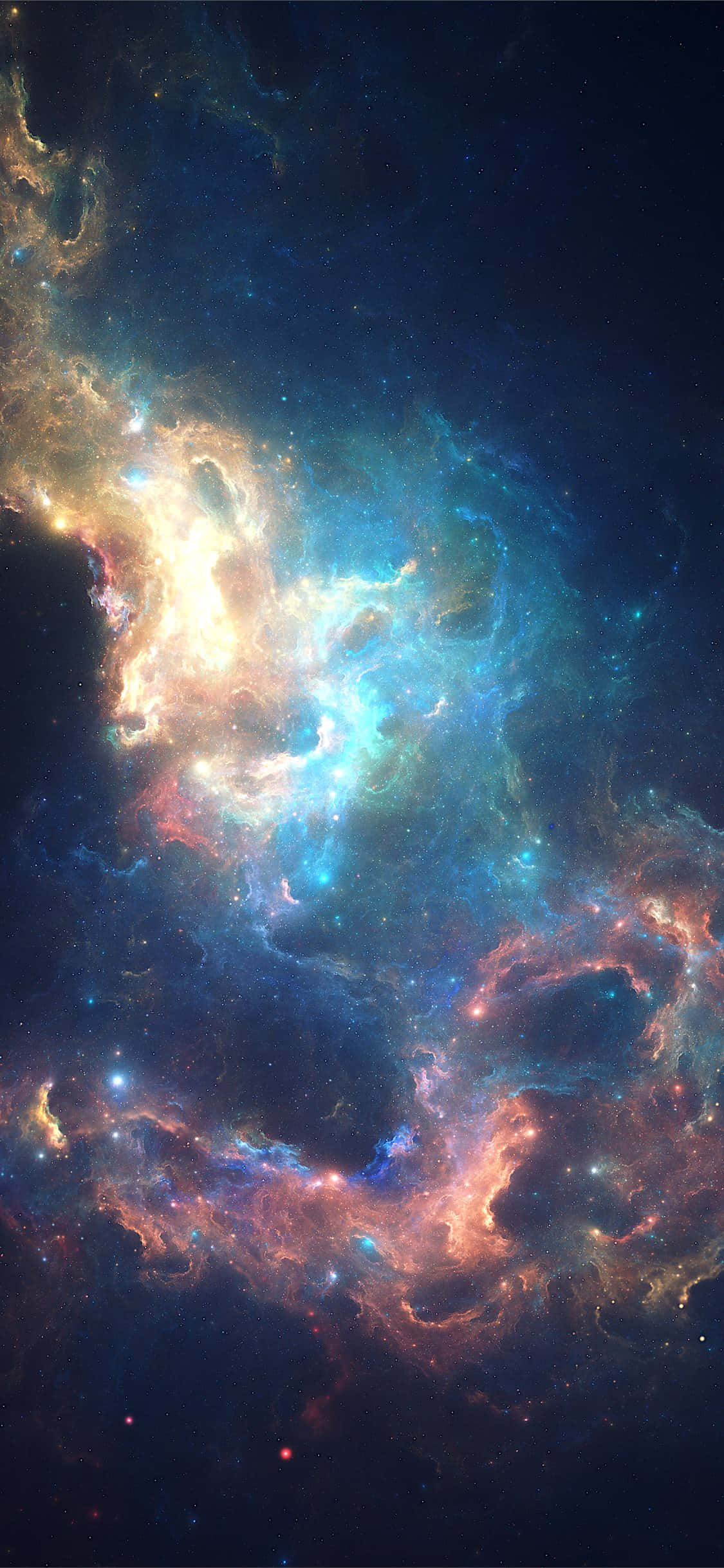 Kom deg ut av denne verden når du oppgraderer til den blå Galaxy iPhone Bakgrunner