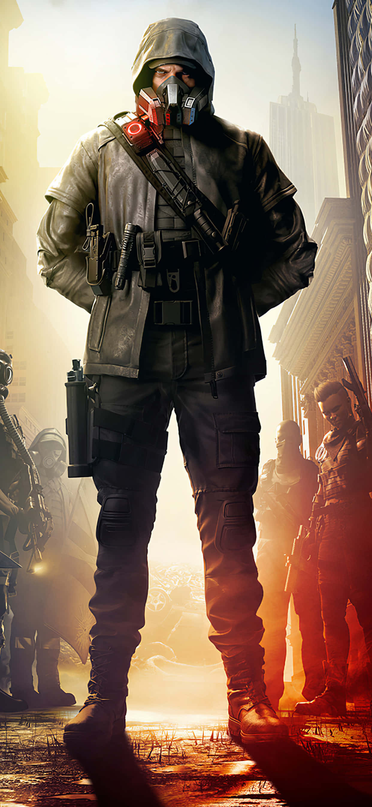 Kom deg ut og spill: Oppgrader spillopplevelsen din med The Division på iPhone XS Max Bakgrunner