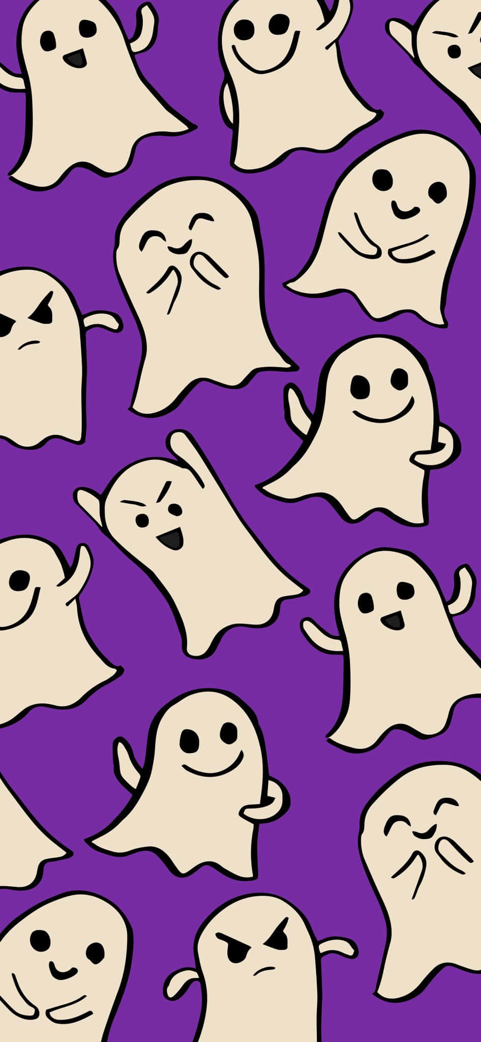 Kom i Halloween-stemning med en skummel telefonbakgrunn Bakgrunner