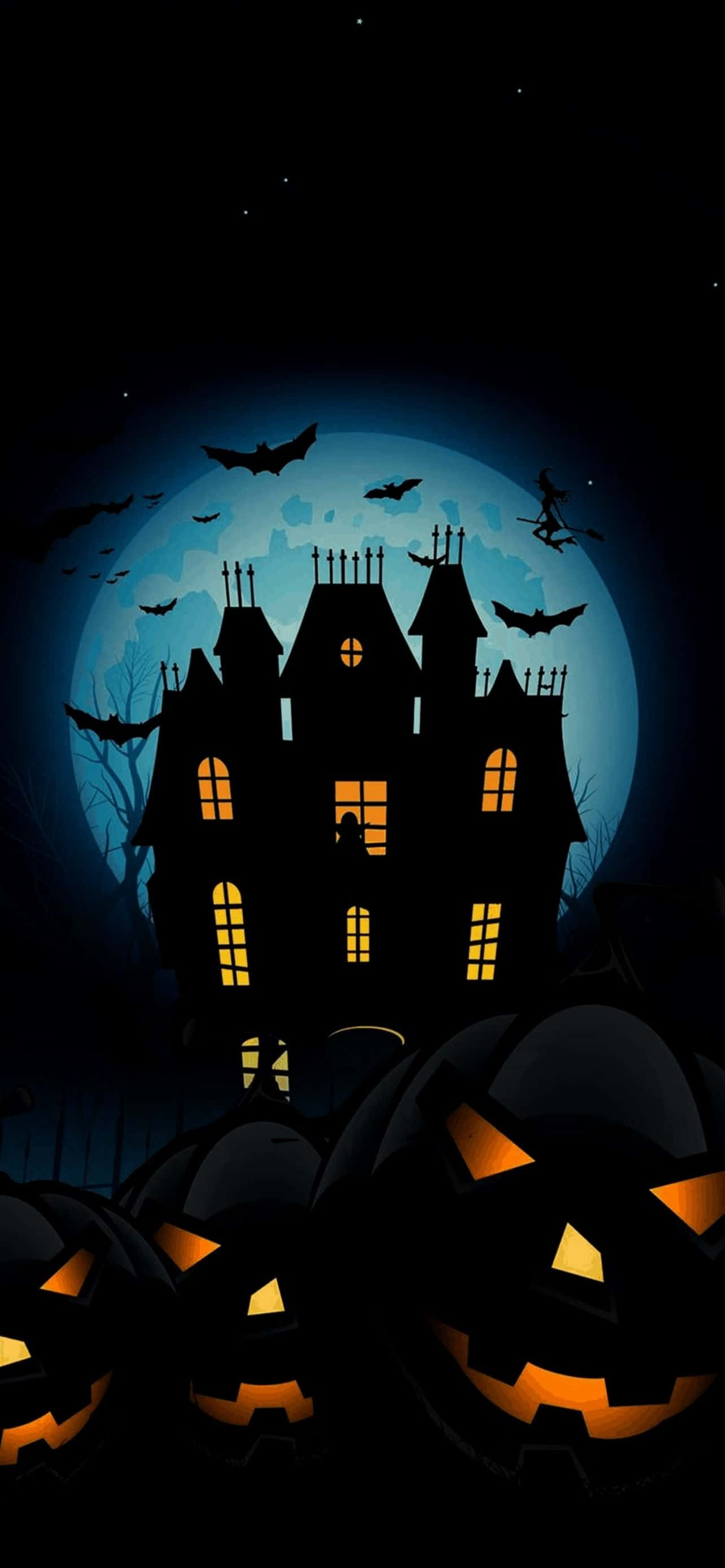 Kom i halloweenstemning med denne skumle Iphonen! Bakgrunner