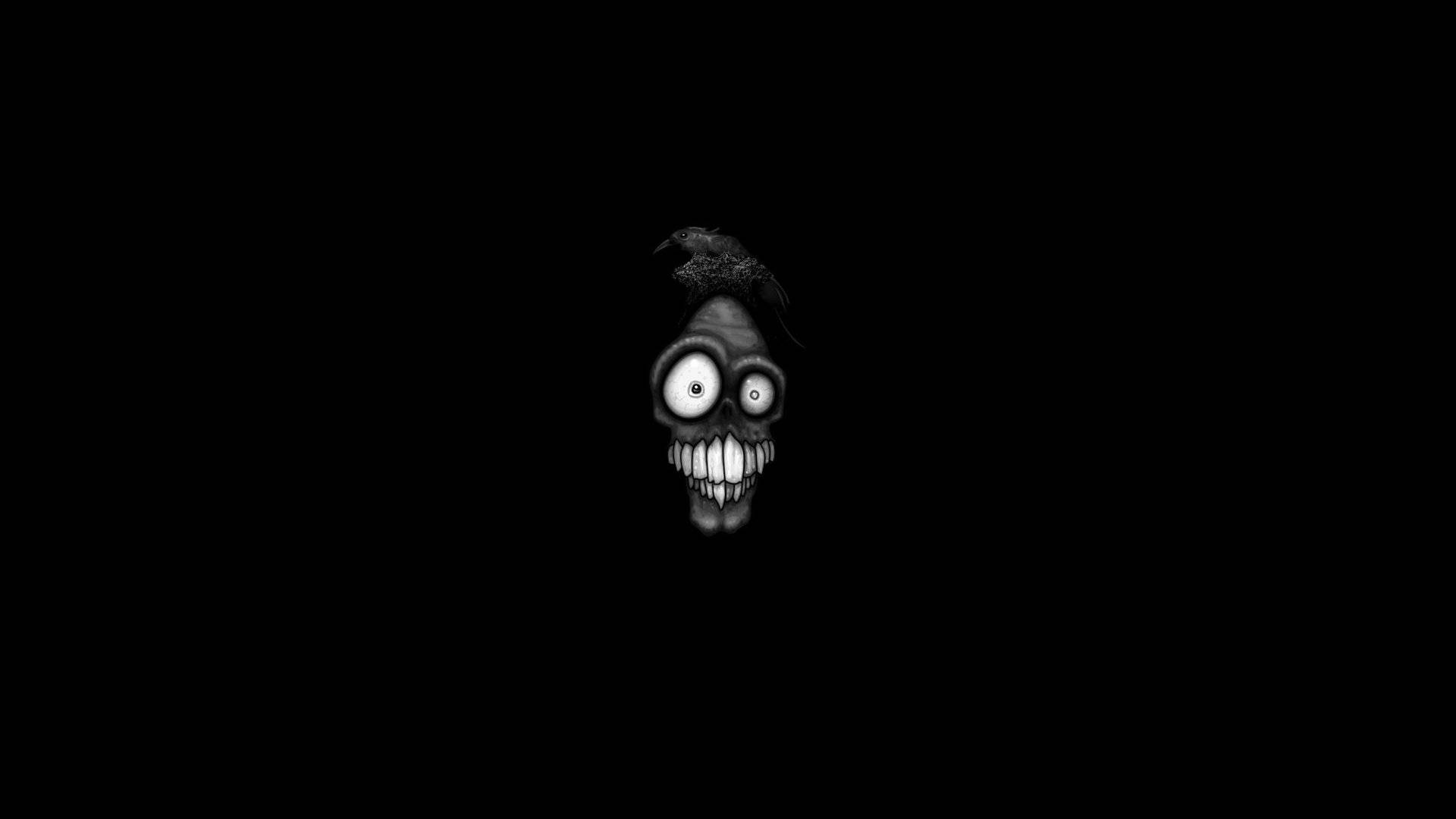 Kom i halloweenstemning med dette skumle skjelettet! Bakgrunner
