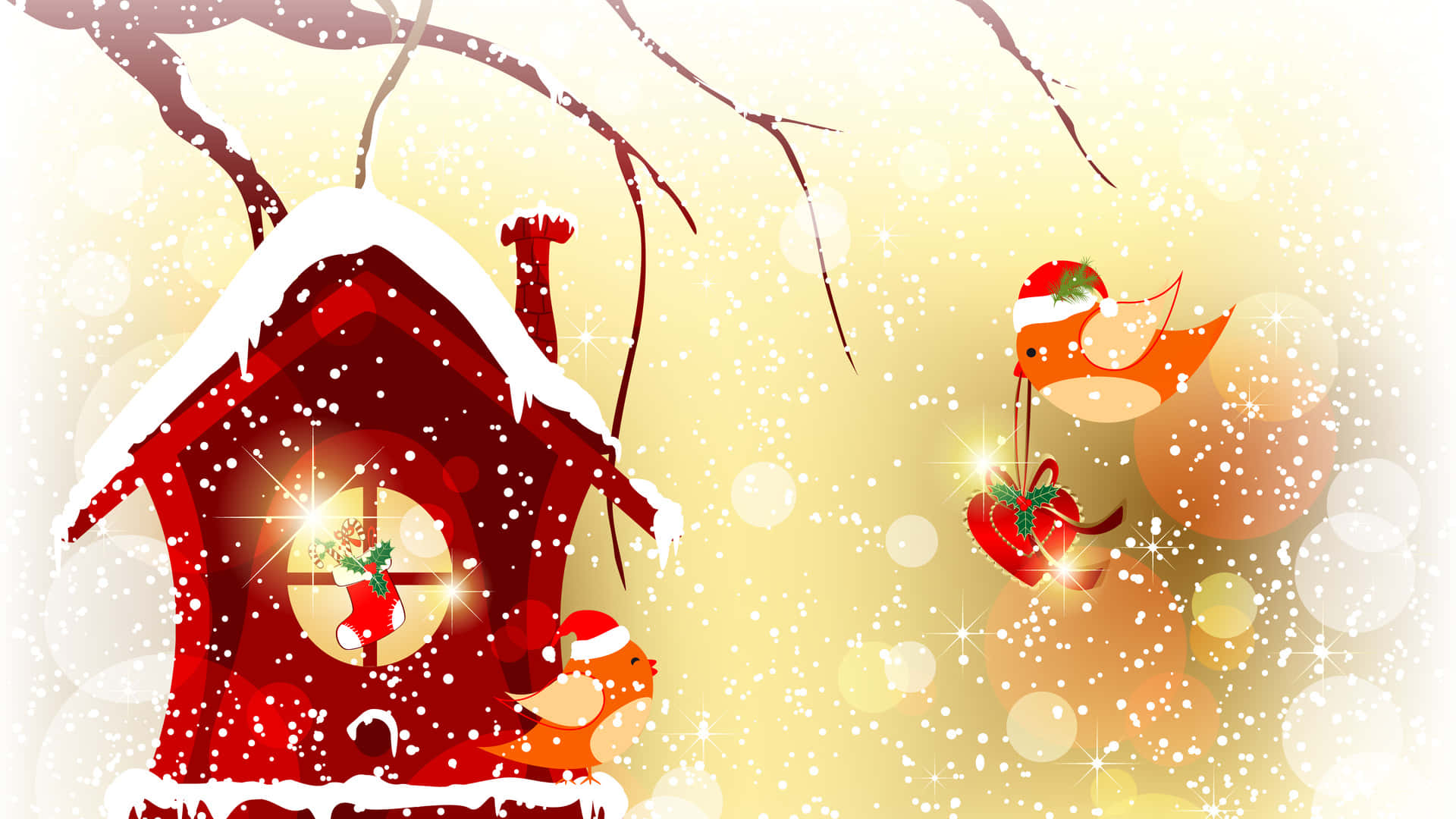 Kom i julestemning med denne søte julebakgrunnen! Bakgrunner