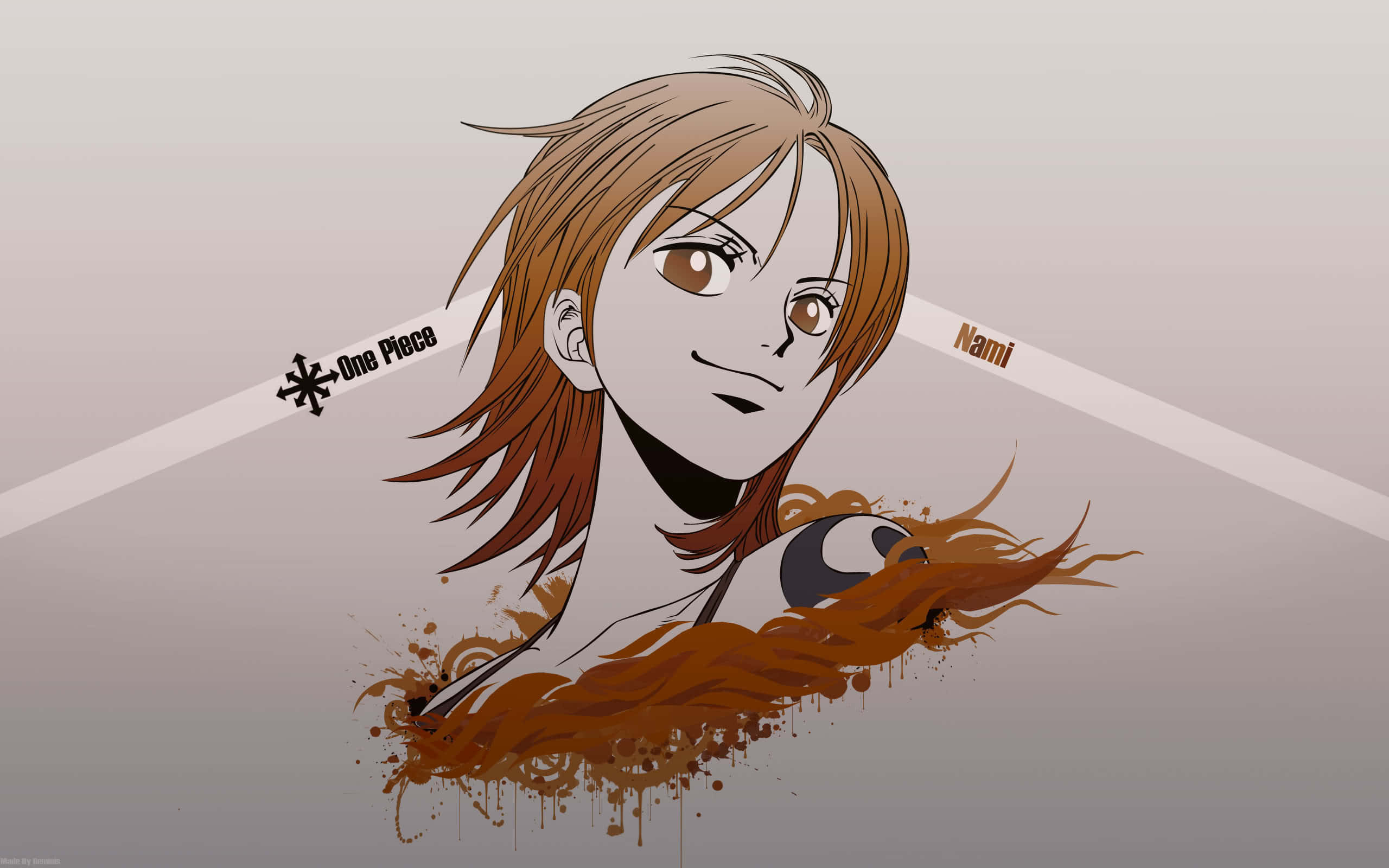 Korthåret Nami One Piece Bakgrunner