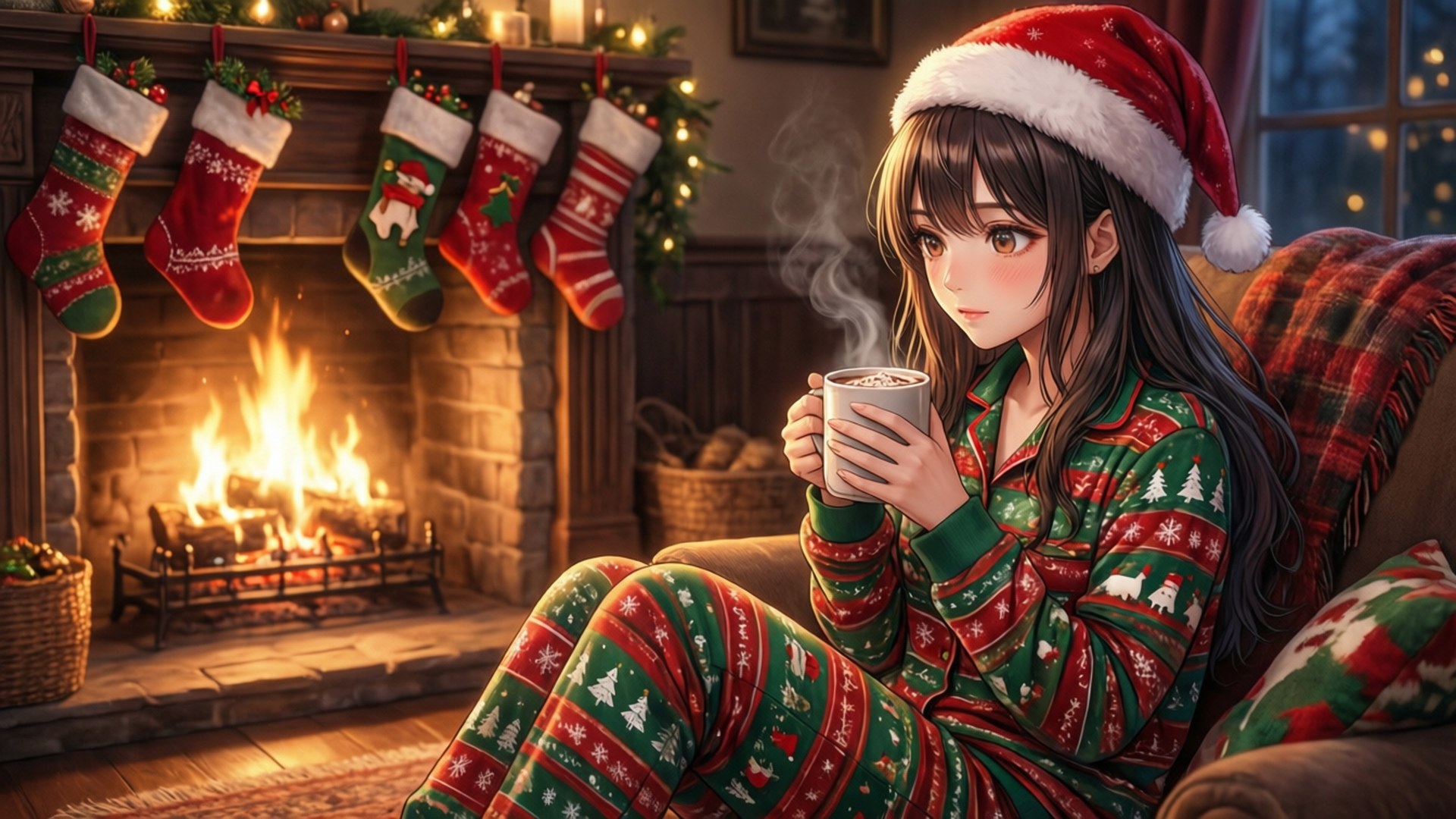 Koselige julepysjamaser Bakgrunner