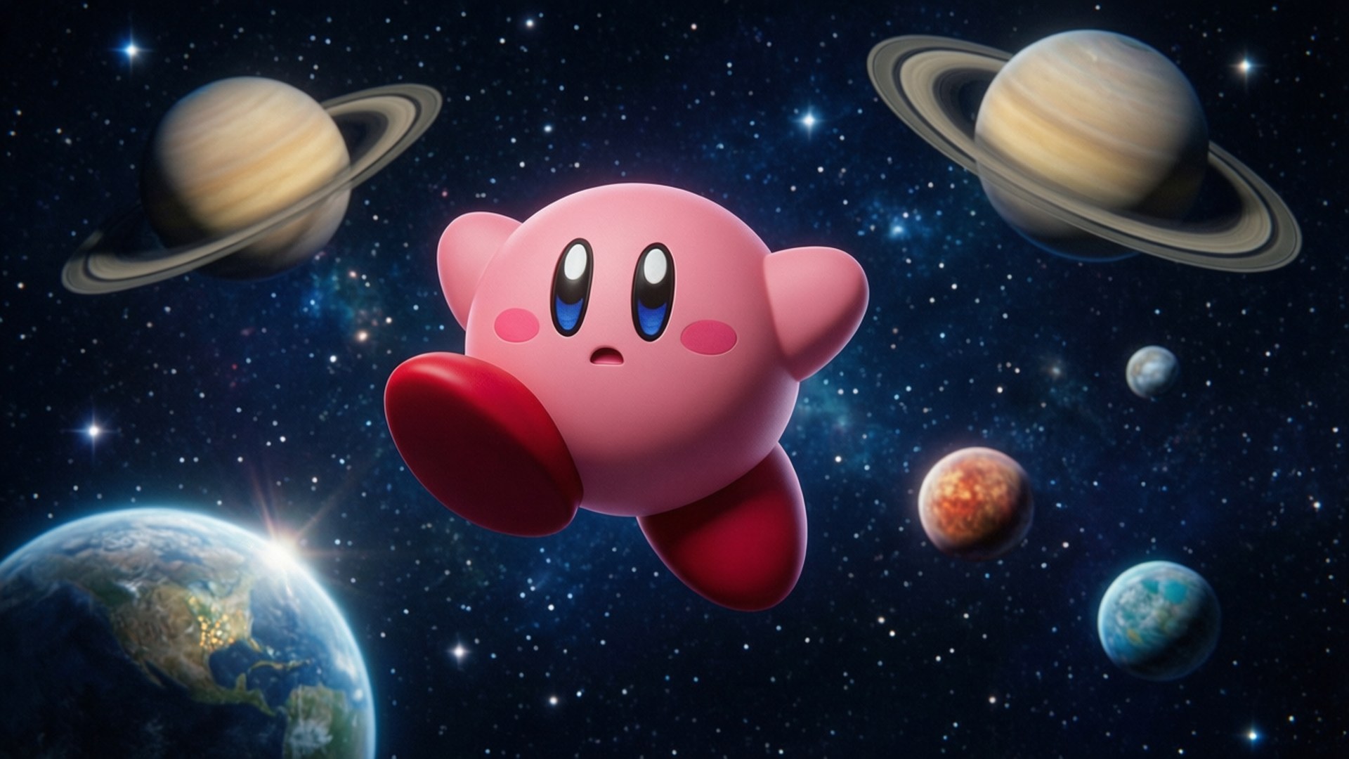 Kosmisk Kirby Bakgrunner