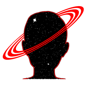 Kosmisk sinn silhuett Bakgrunner