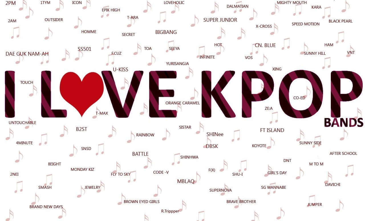 Kpop-gruppe opptrer på scenen Bakgrunner
