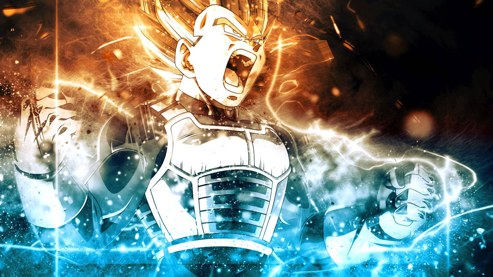 Dragon Ball Super Saiyan Vegeta i super broly, anime-karakter.