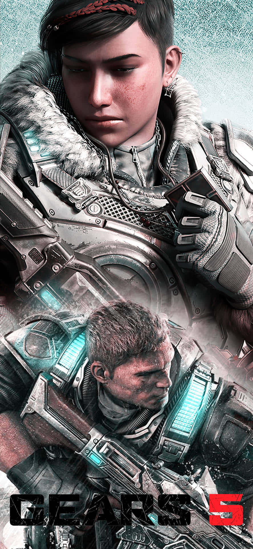 Kreativ Plakat iPhone XS Gears Of War 5 Bakgrunn Bakgrunner