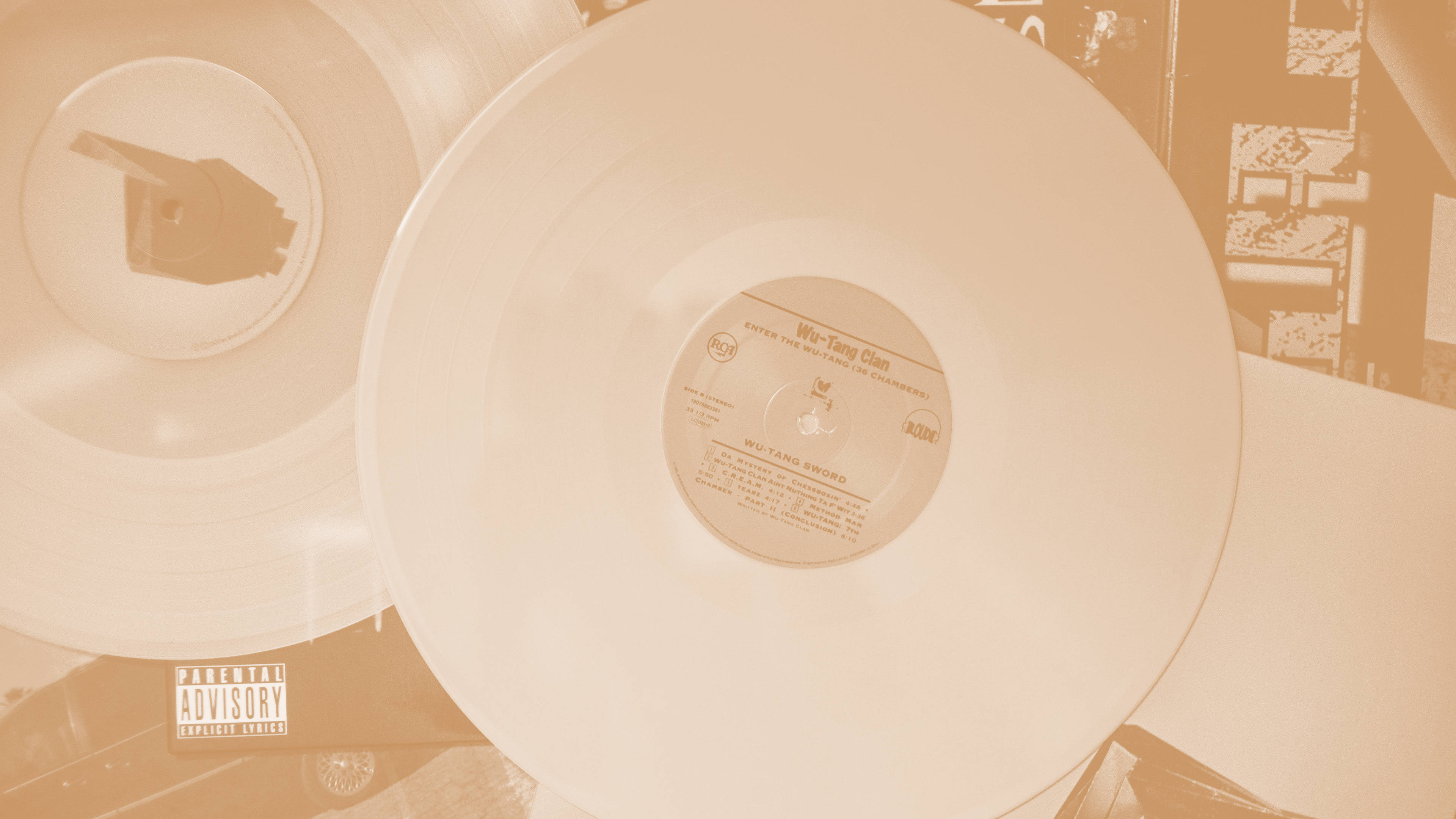 Krem-estetiske vinylplater Bakgrunner
