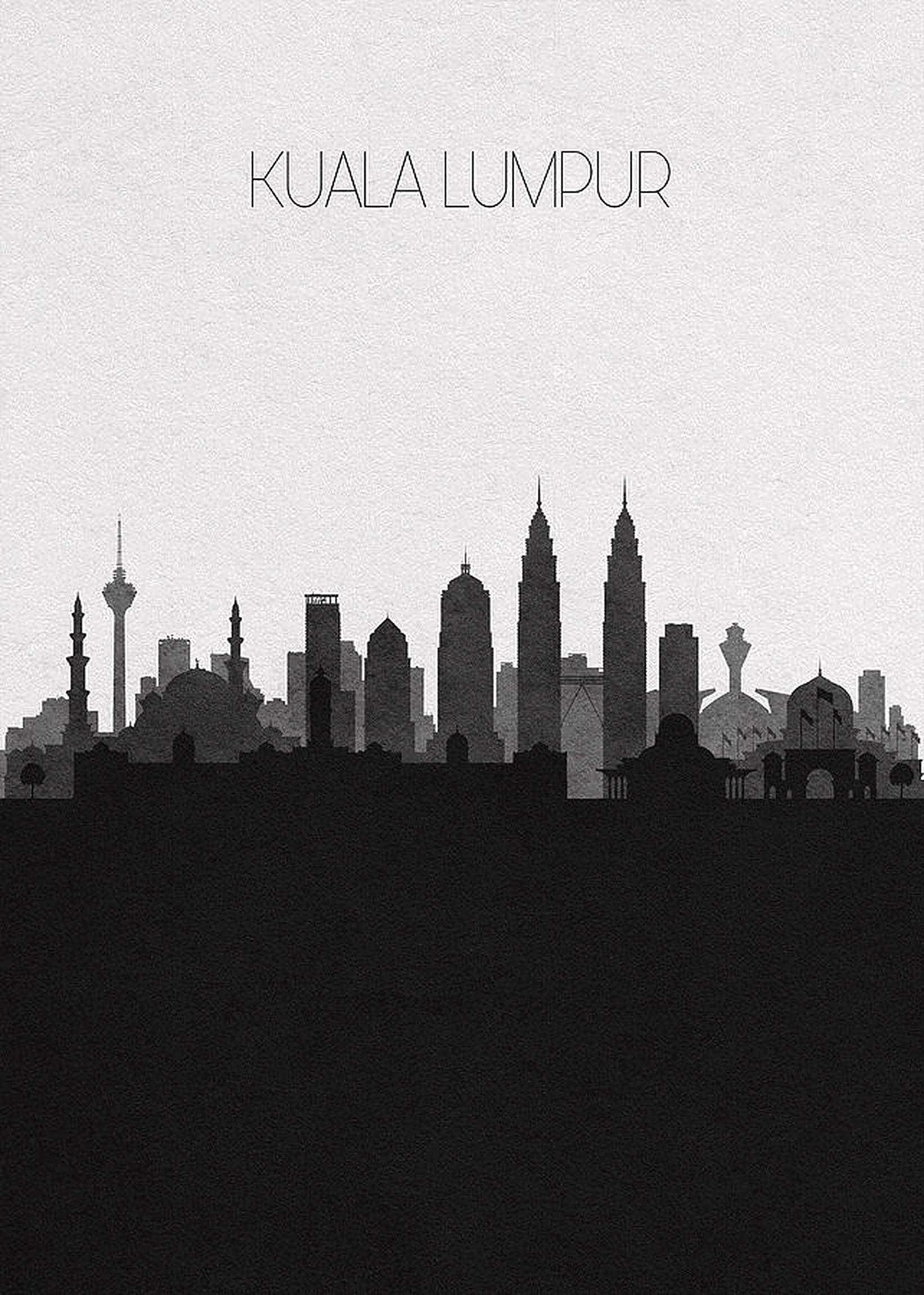 Kuala Lumpur Silhuett Bakgrunner
