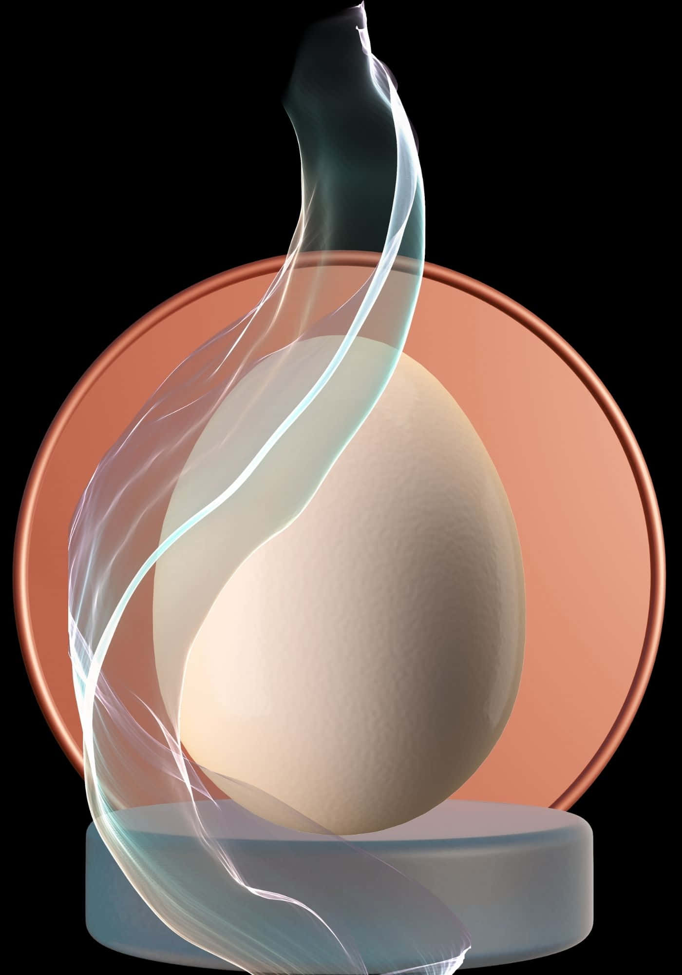 Kul 3D hvit eggbakgrunn Bakgrunner