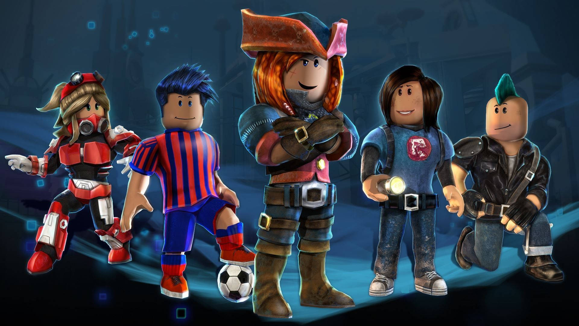 Fantastisk og unikt 3D-bakgrunnsbilde av avatardesign i Roblox.