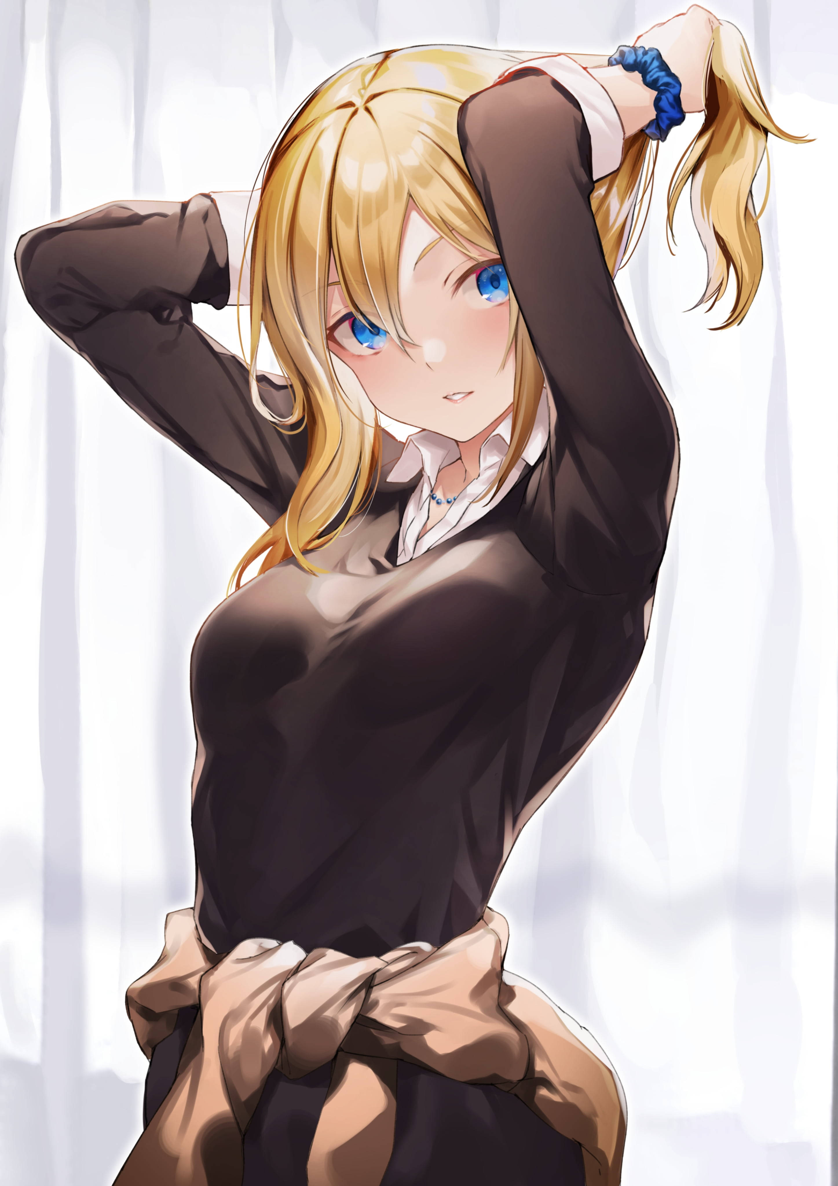Kul anime-jente PFP AI Hayasaka Bakgrunner