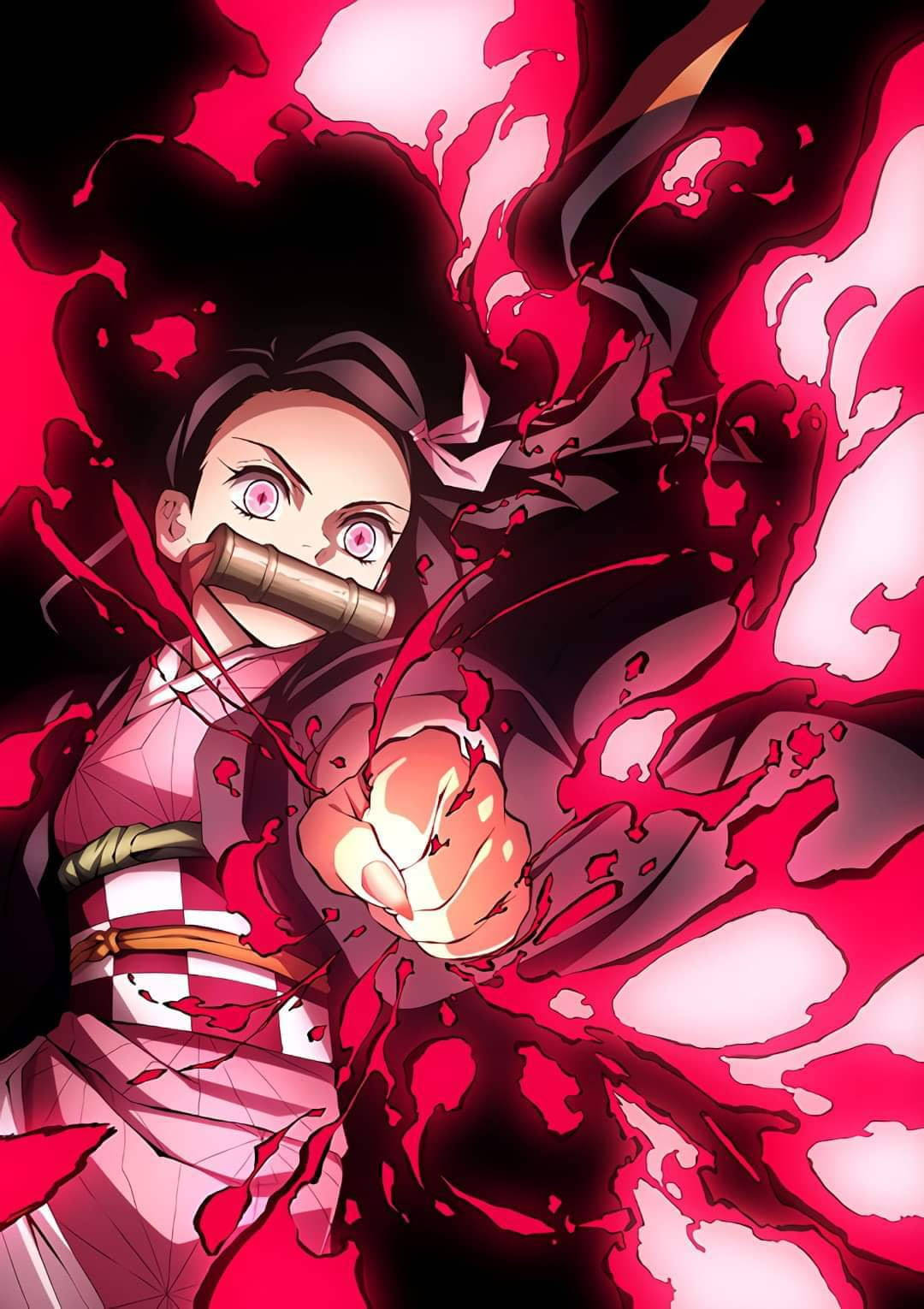 Kul anime-jente PFP Nezuko Kamado Bakgrunner