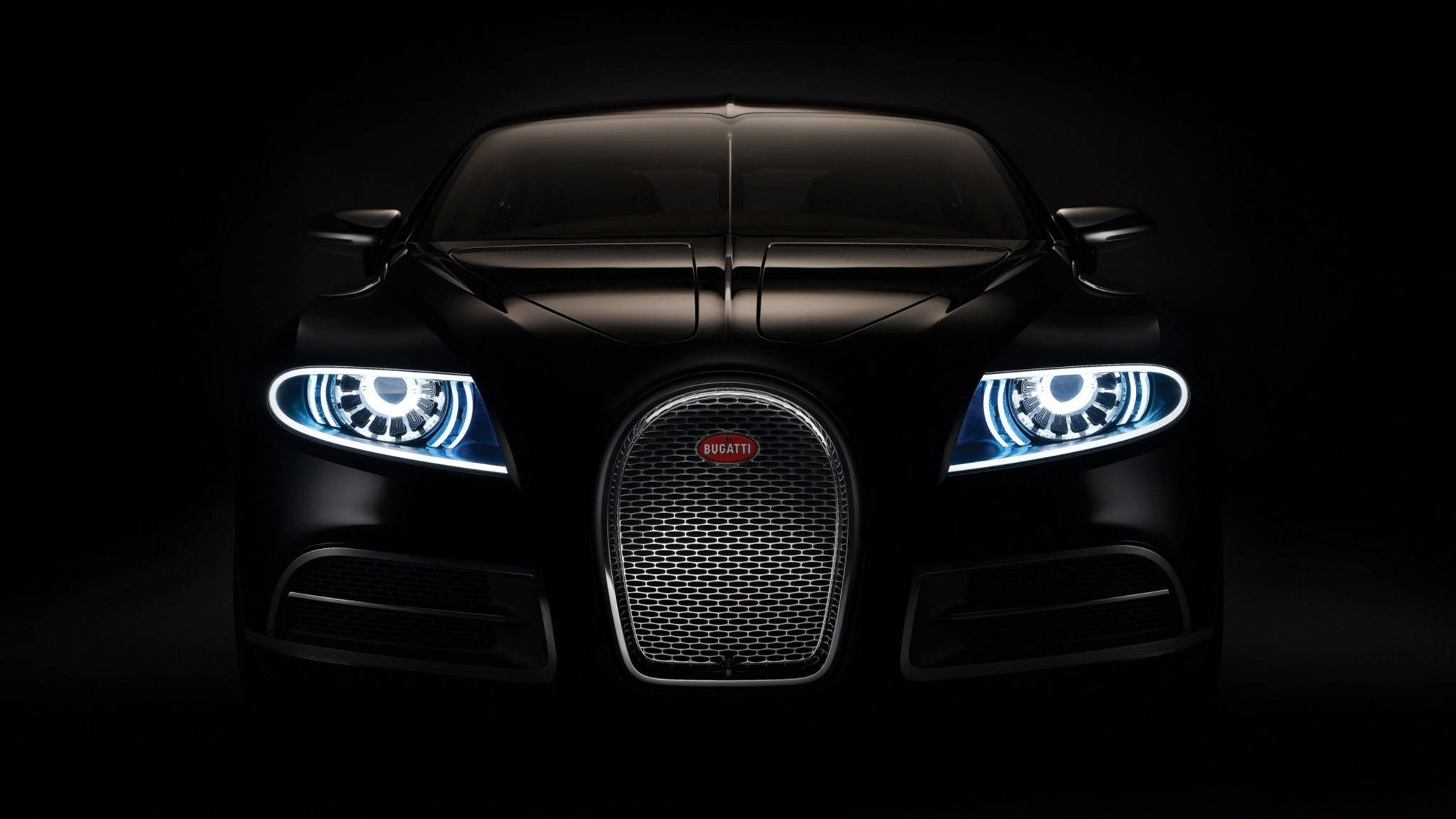 Kul bil svart Bugatti Bakgrunner