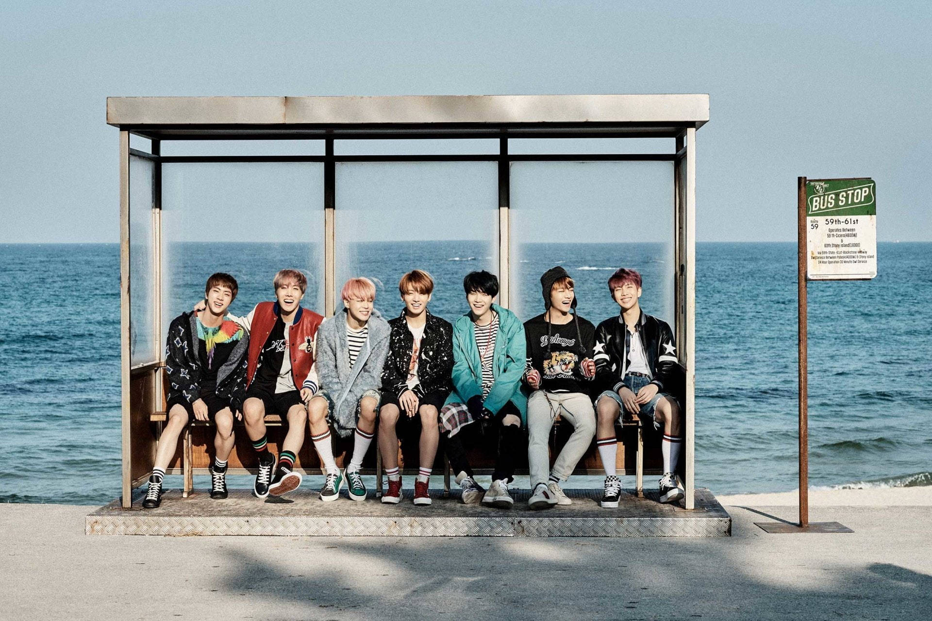 Kul BTS Laptop Spring Day Bakgrunner