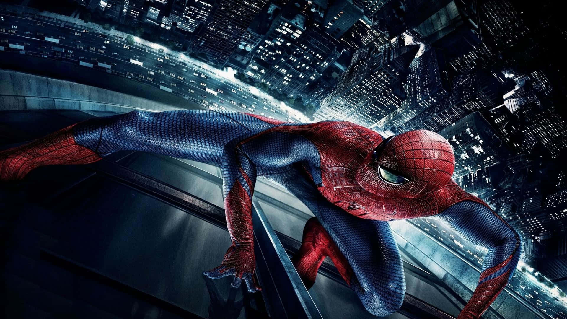 Kul fyr Spider Man som kryper Bakgrunner