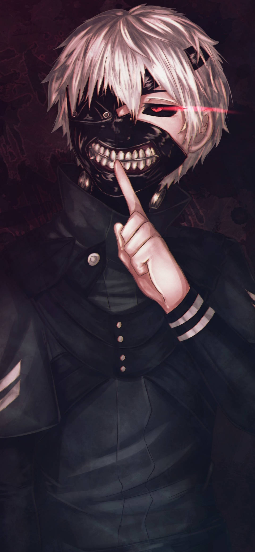Kul Grafisk Kunst Ken Tokyo Ghoul iPhone Bakgrunn Bakgrunner