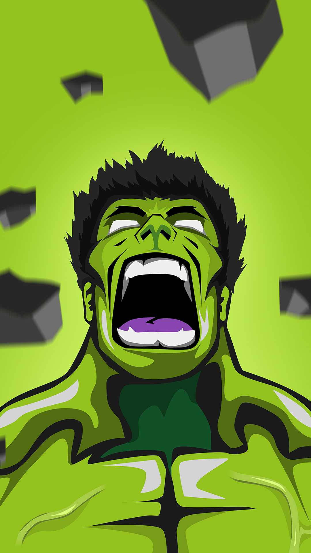 Kul grønn Incredible Hulk-fanart Bakgrunner